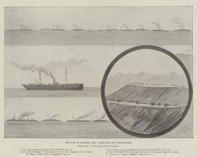 The War in Eastern Asia, Sketches off Wei-Hai-Wei by English School