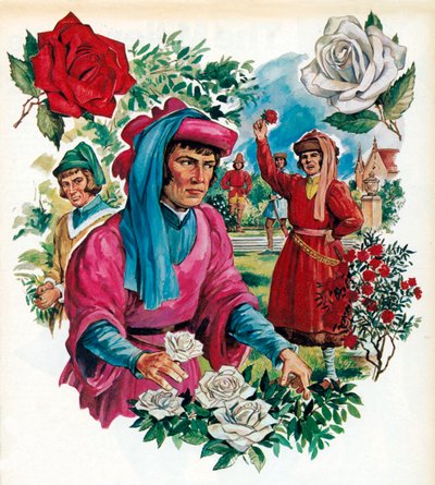 The War of the Roses by English School