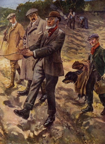 The Water-Finder and the Divining Rod by English School