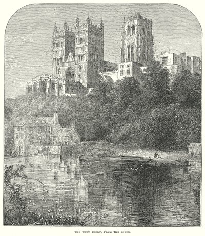 The West Front, from the River by English School