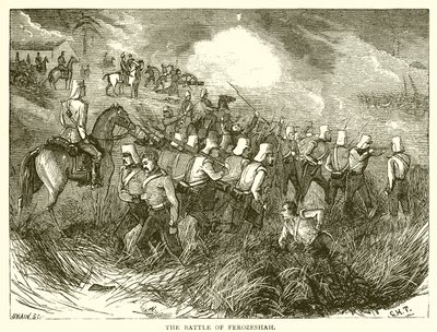 The Battle of Ferozeshah (1845) by English School