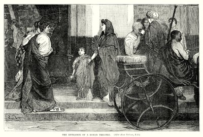 The Entrance of a Roman Theatre by English School