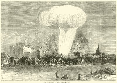 The Explosion in the Avenue Rapp, April 1871 by English School