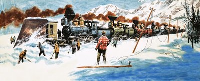 The First Trans-continental Railway Line Across America by English School