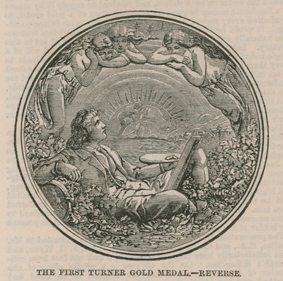 The first Turner Gold Medal (reverse) by English School