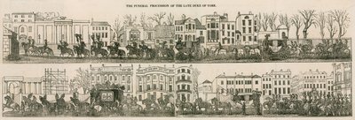 The funeral procession of the late Duke of York by English School