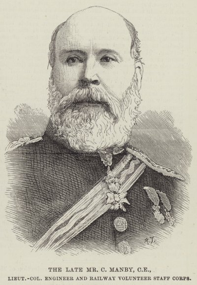 The Late Mr C Manby, CE, Lieutenant Colonel Engineer and Railway Volunteer Staff Corps by English School