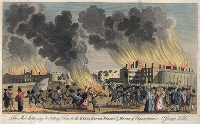 The Mob Destroying and Setting Fire to the King