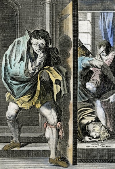The Murder of King Edward V and His Brother in the Tower by Richard Plantagenet, Later King Richard III by English School