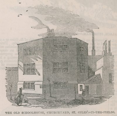 The Old Schoolhouse in the Churchyard of St Giles-in-the-Field by English School