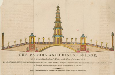 The pagoda and bridge, as it appeared in St James