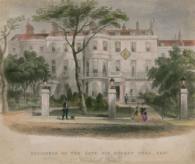 The Residence of the Late Sir Robert Peel by English School