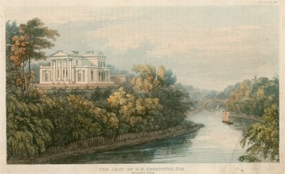 The Seat of G B Greenough, Regents Park, London by English School