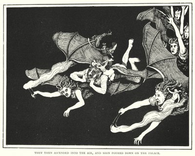They Then Ascended into the Air, and Soon Poured Down on the Palace by English School