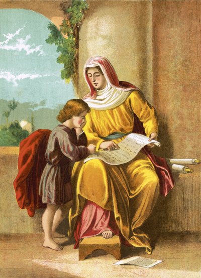 Timothy Learning the Scriptures by English School