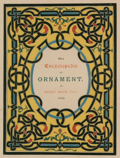 Title-page. Illustration for The Encyclopedia of Ornament by English School