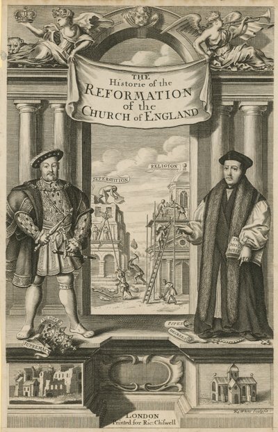 Title page of The History of the Reformation of the Church of England by English School