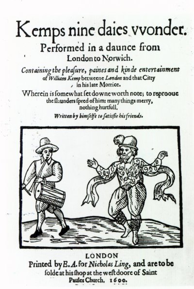 Titlepage to William Kemp
