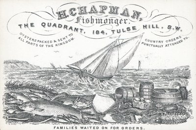Trade Card, H Chapman by English School