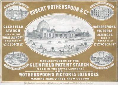 Trade Card, Robert Wotherspoon & Co by English School