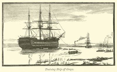 Training Ship off Grays by English School