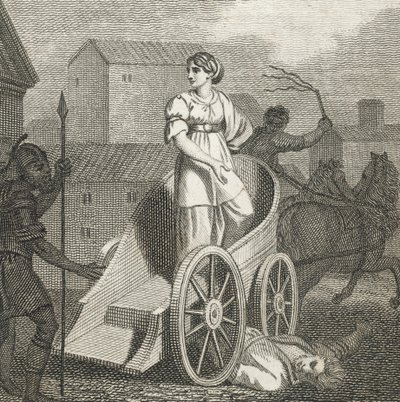 Tullia driving over the dead body of her father by English School
