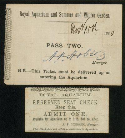 Two Tickets for the Royal Aquarium by English School