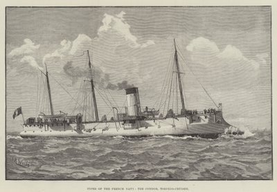 Types of the French Navy, the Condor, Torpedo-Cruiser by English School