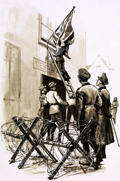 Under German Occupation, Union Jacks Were Torn Down by English School