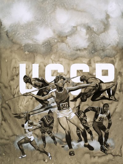 Unidentified Russian Athletes by English School