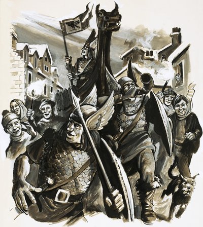 Unidentified Viking Celebration by English School