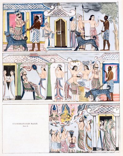 Usseeratanam Rajah, Part I, from The History and Doctrine of Buddhism by Edward Upham, 1829 by English School