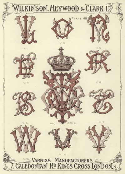 VL, VO, VN, VP, Victoria, VR, VS, VT, VW, VU, VY by English School