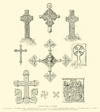 Various Forms of Crosses by English School