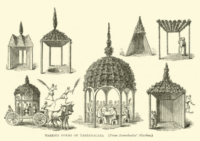 Various forms of Tabernacles by English School
