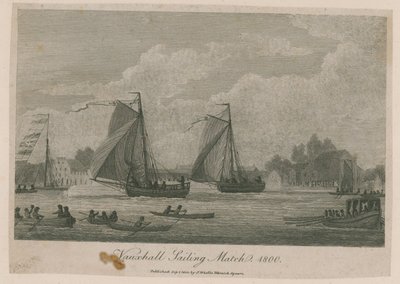 Vauxhall Sailing Match by English School