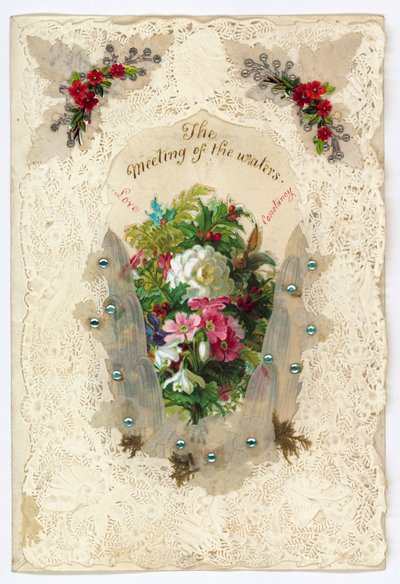 Victorian Valentine Card by English School