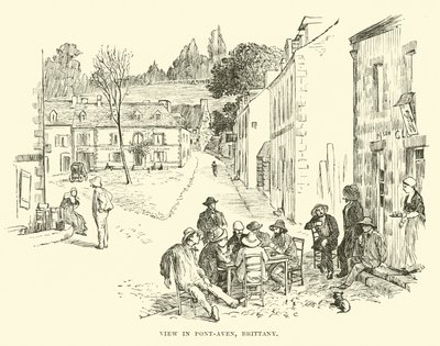 View in Pont-Aven, Brittany by English School