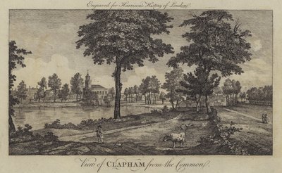 View of Clapham from the Common by English School