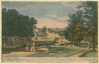 View of Hampstead from the Footway Next to the Great Road, Pond Street by English School