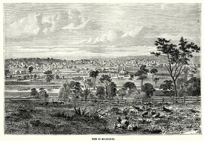 View of Melbourne by English School