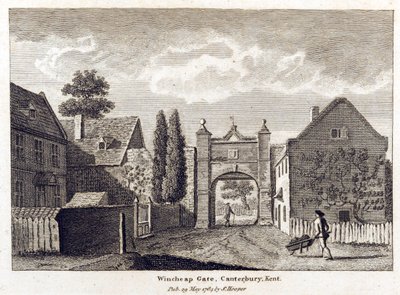 View of Wincheap Gate, 1784 by English School