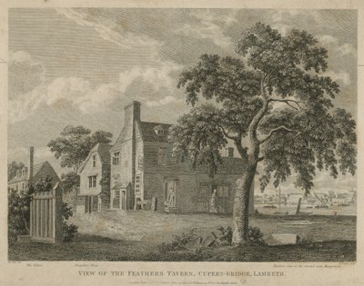 View of the Feathers Tavern, Cupers Bridge, Lambeth by English School