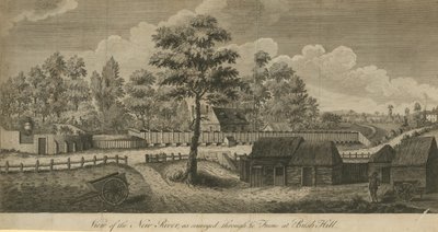 View of the New River, as conveyed through the Frame at Bush Hill by English School