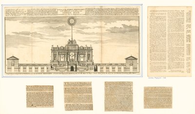 View of the Public Fireworks for the Peace of Aix-la-Chapelle 1749 by English School