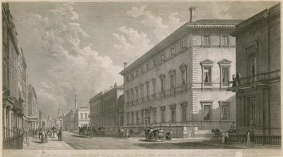 View of the Reform Club House in Pall Mall, now building, by Charles Barry, architect by English School