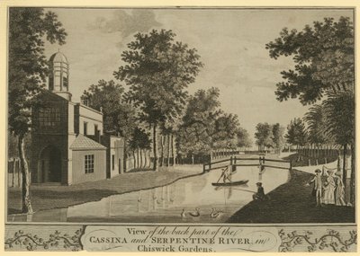 View of the Back Part of the Cassina and Serpentine River by English School