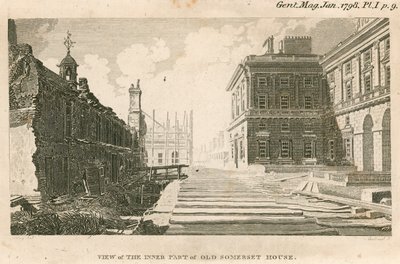 View of the Inner Part of the Old Somerset House, Strand, London by English School