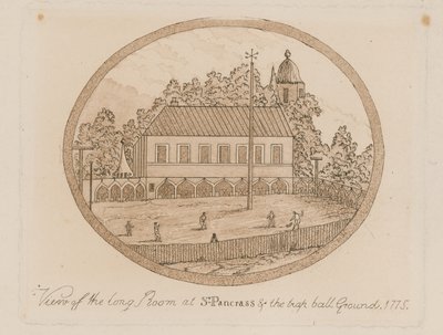 View of the Long Room at St Pancras by English School
