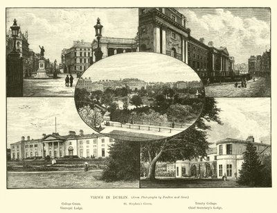 Views in Dublin by English School